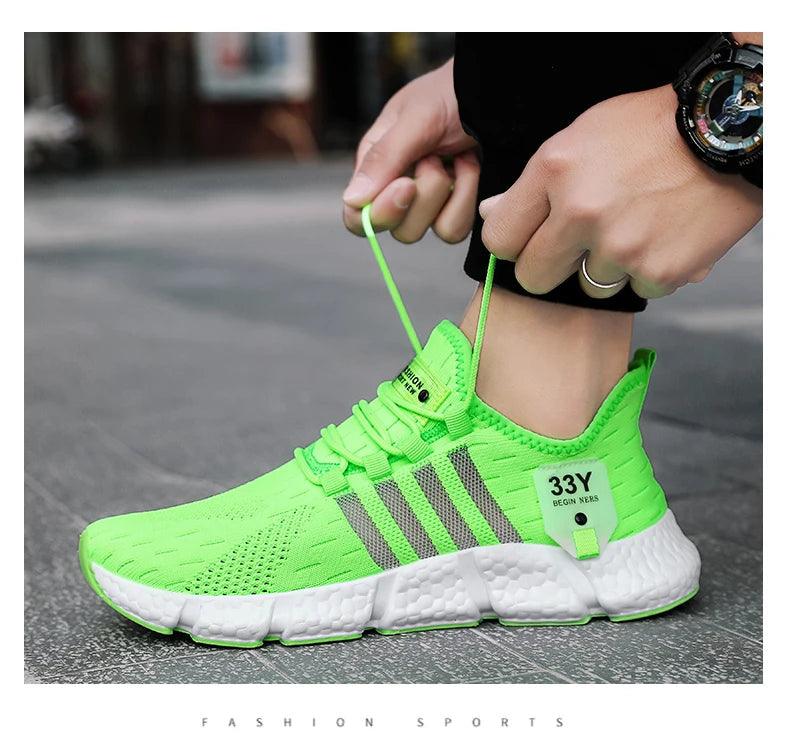 CARAUANA Zapatos Unisex Athletic Walking Shoes - Breathable Lace-Up Mesh, Various Colors & Plus Sizes Carauana Store