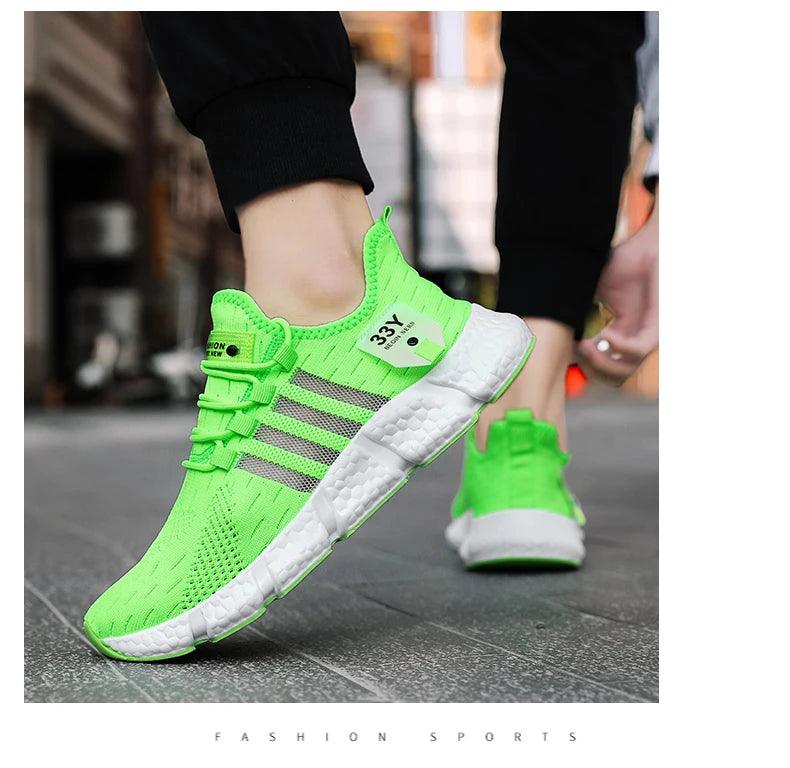CARAUANA Zapatos Unisex Athletic Walking Shoes - Breathable Lace-Up Mesh, Various Colors & Plus Sizes Carauana Store