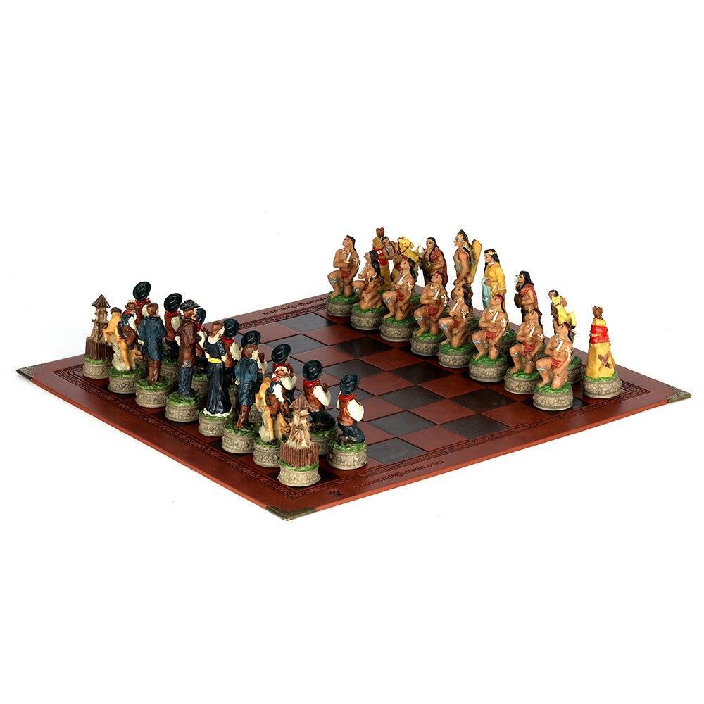 Chess Desktop Intelligence Game Movie Theme Toy Luxury Knight Hand-painted Carauana Store