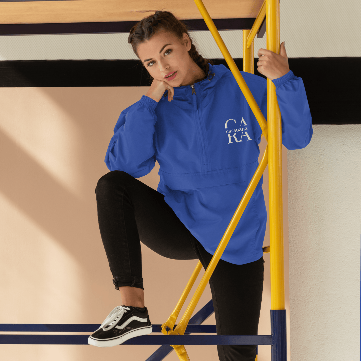 Embroidered Champion Packable Jacket Carauana Store