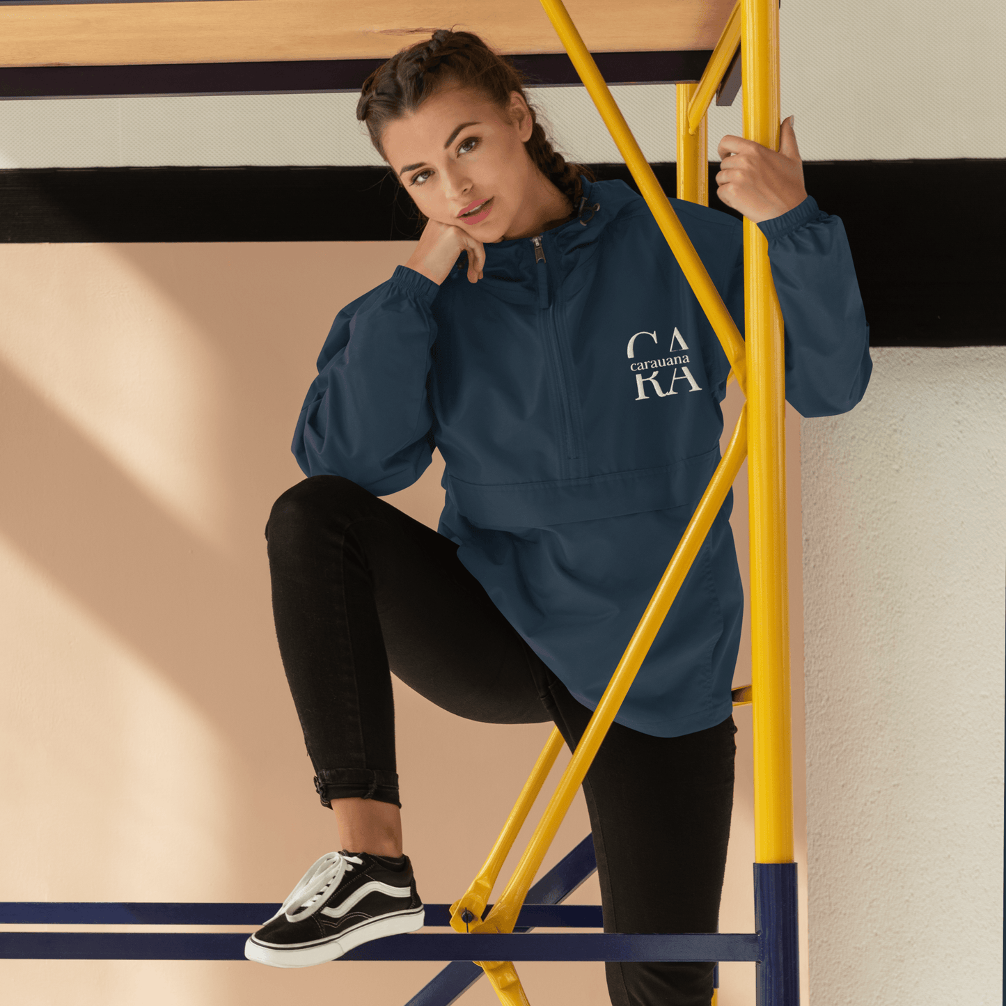 Embroidered Champion Packable Jacket Carauana Store