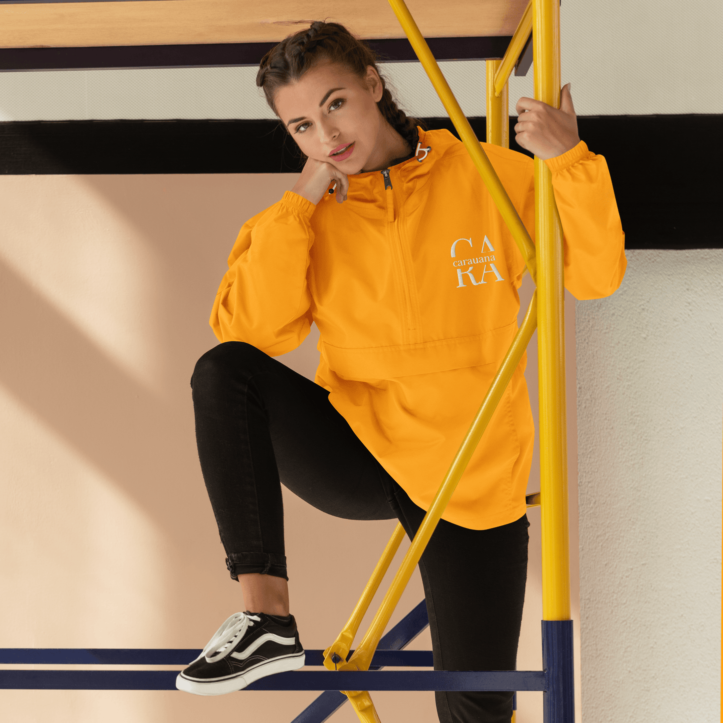 Embroidered Champion Packable Jacket Carauana Store