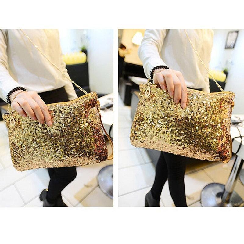 Evening Clutch Bag Glitter Sequin Handbag Carauana Store