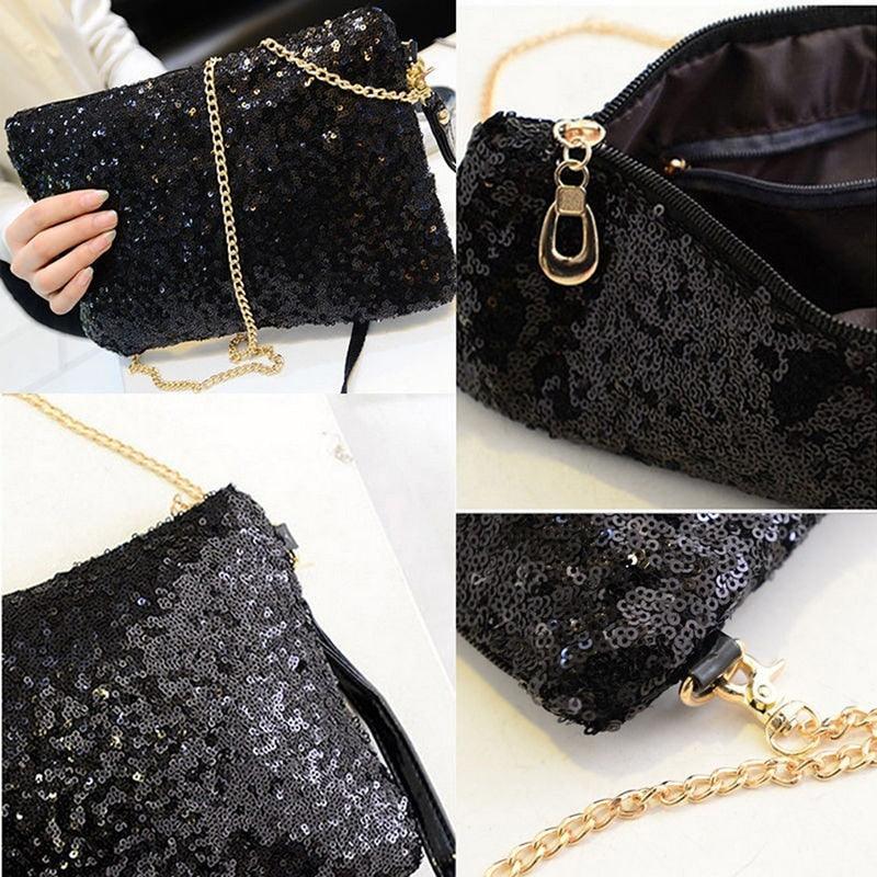 Evening Clutch Bag Glitter Sequin Handbag Carauana Store