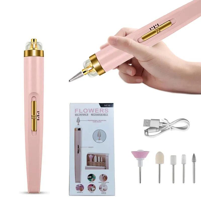 Get Salon-Quality Nails at Home with Our 5 in 1 Electric Manicure Drill & Accessory Combo Carauana Store