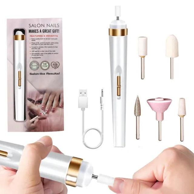 Get Salon-Quality Nails at Home with Our 5 in 1 Electric Manicure Drill & Accessory Combo Carauana Store
