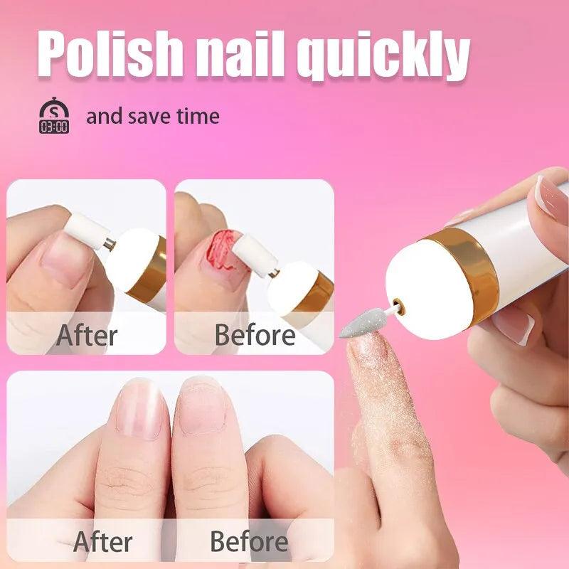 Get Salon-Quality Nails at Home with Our 5 in 1 Electric Manicure Drill & Accessory Combo Carauana Store