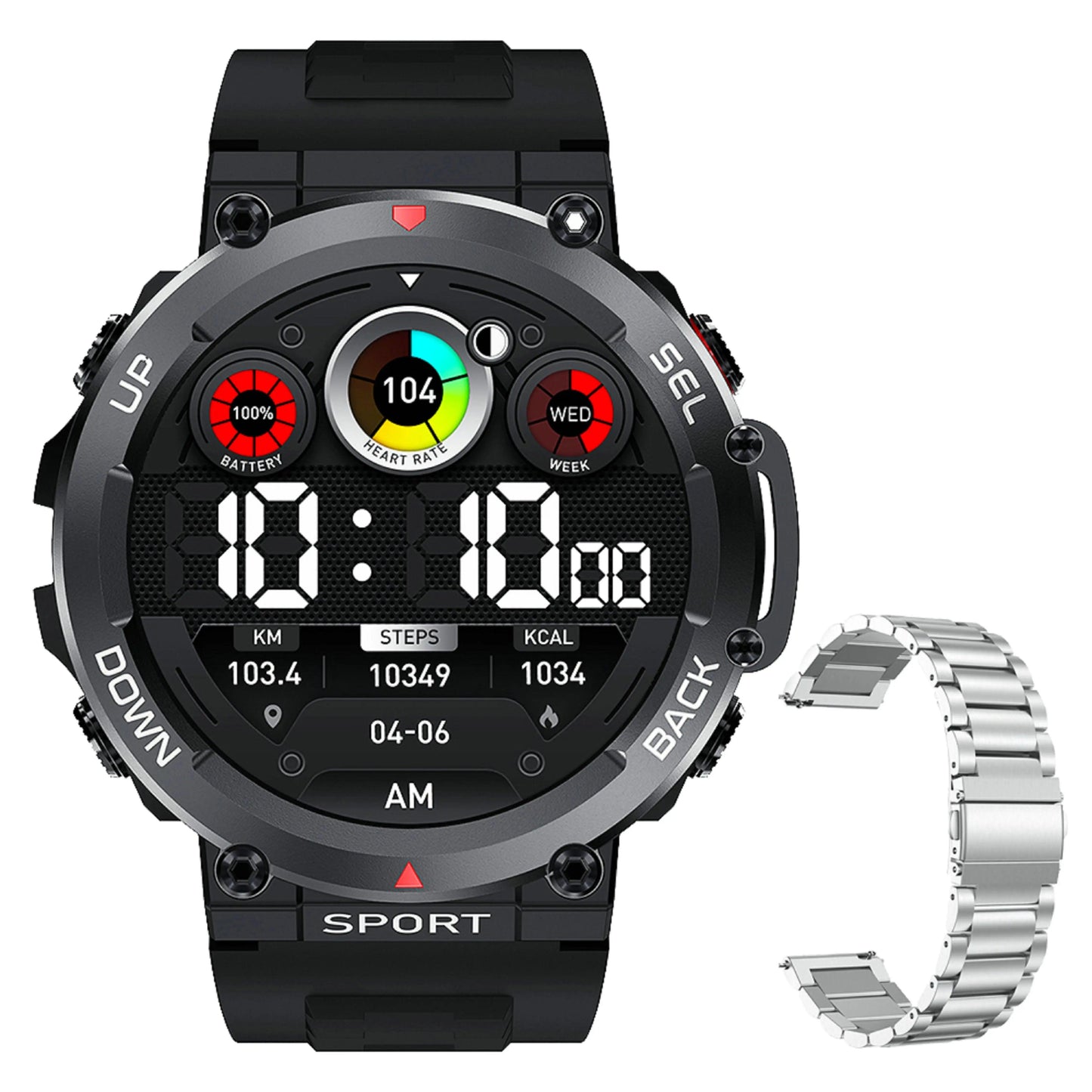 LEMFO Music Smartwatch Bluetooth Call sports NFC|Your Ultimate Health and Fitness Companion Carauana Store