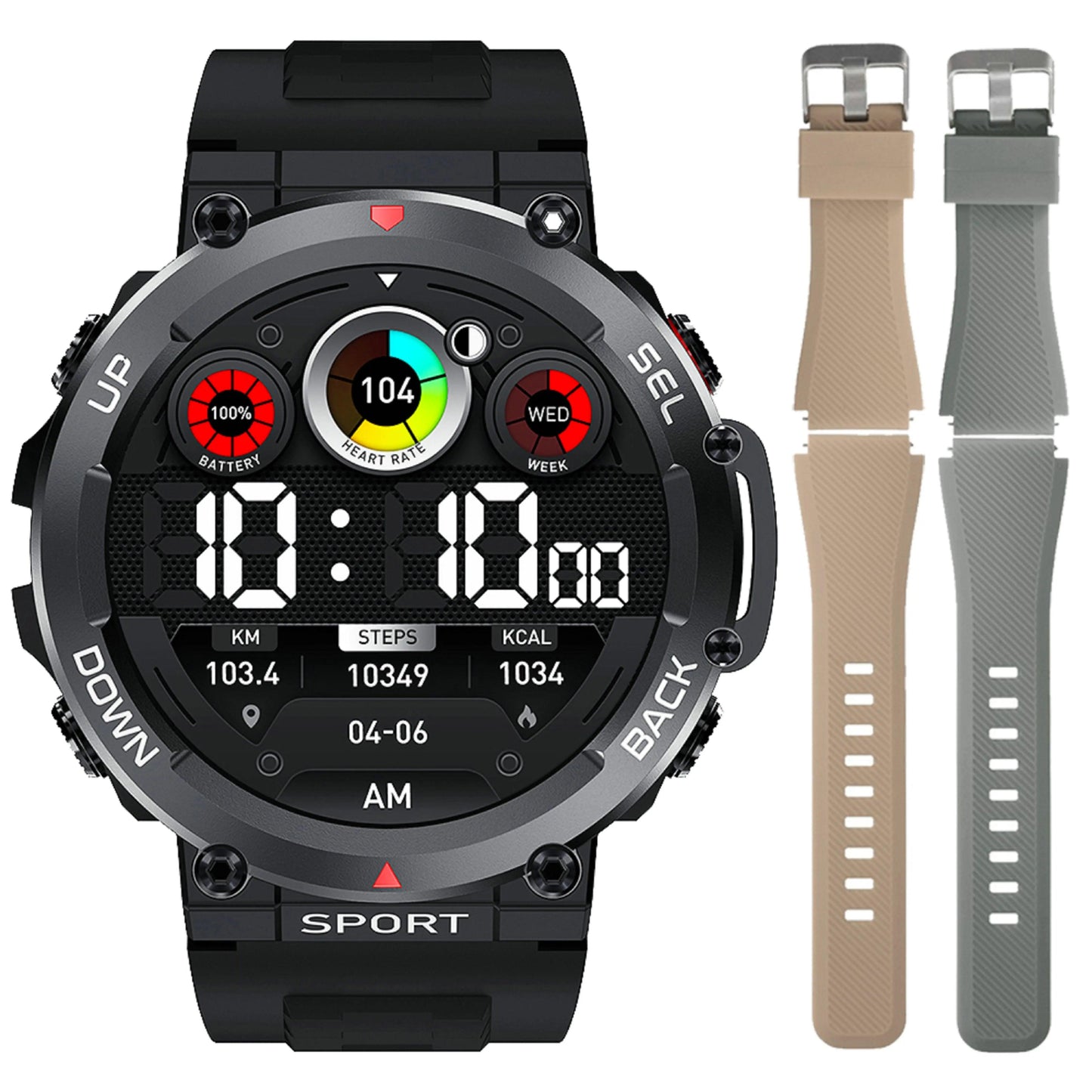 LEMFO Music Smartwatch Bluetooth Call sports NFC|Your Ultimate Health and Fitness Companion Carauana Store