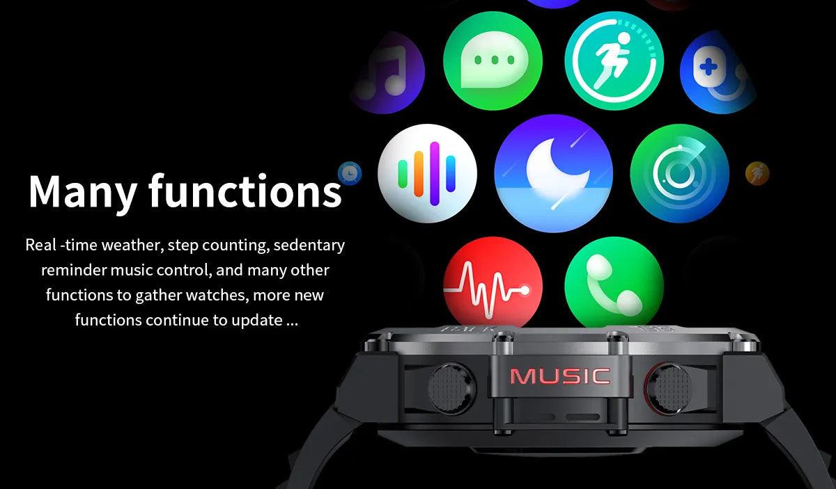 LEMFO Music Smartwatch Bluetooth Call sports NFC|Your Ultimate Health and Fitness Companion Carauana Store