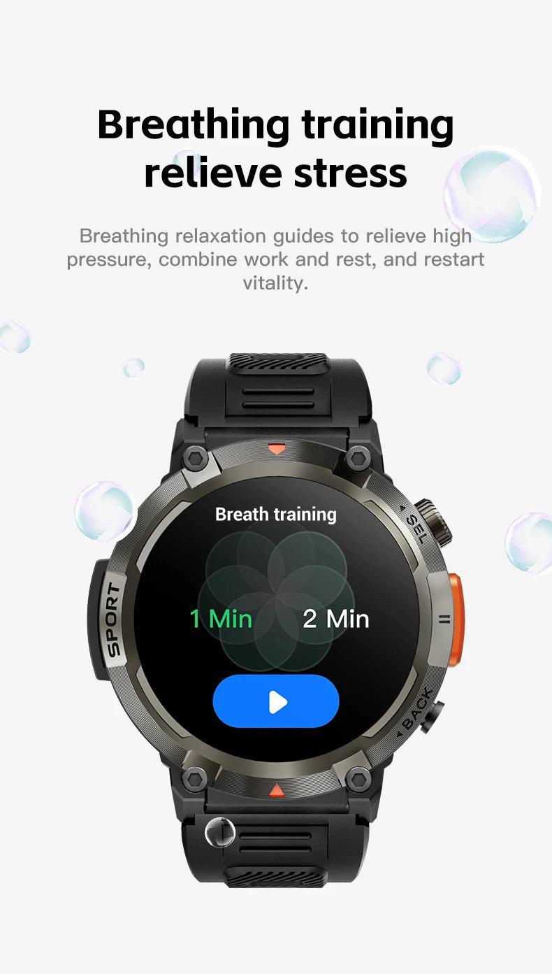 LEMFO Smartwatch With Flash Light 500Lumin S100 Men Women|Your Ultimate Fitness Companion Carauana Store