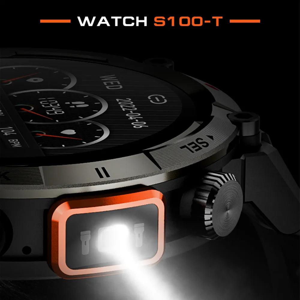 LEMFO Smartwatch With Flash Light 500Lumin S100 Men Women|Your Ultimate Fitness Companion Carauana Store