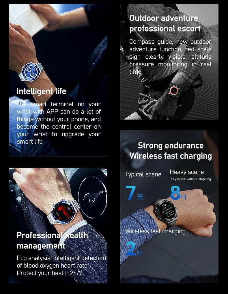 LEMFO smartWatches for men stainless steel|Your Timeless Companion, Now Exclusively Yours! Carauana Store