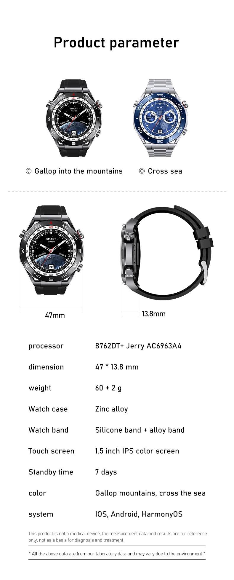 LEMFO smartWatches for men stainless steel|Your Timeless Companion, Now Exclusively Yours! Carauana Store