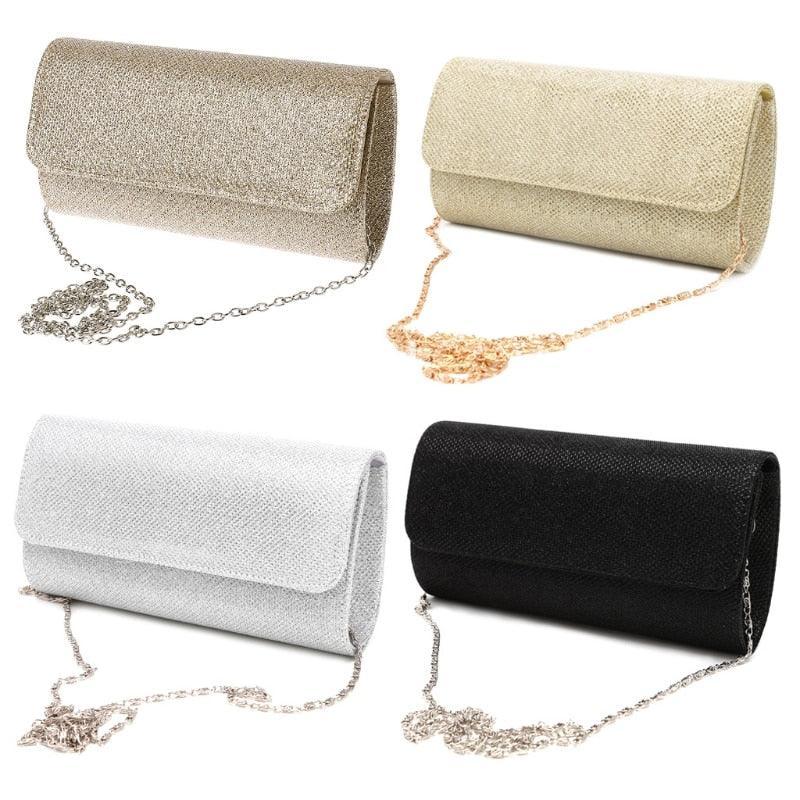 Ladies Handbag Wedding Luxury Chain Crossbody Bags Gold Silver Evening Party Clutch and Purse Female Carauana Store