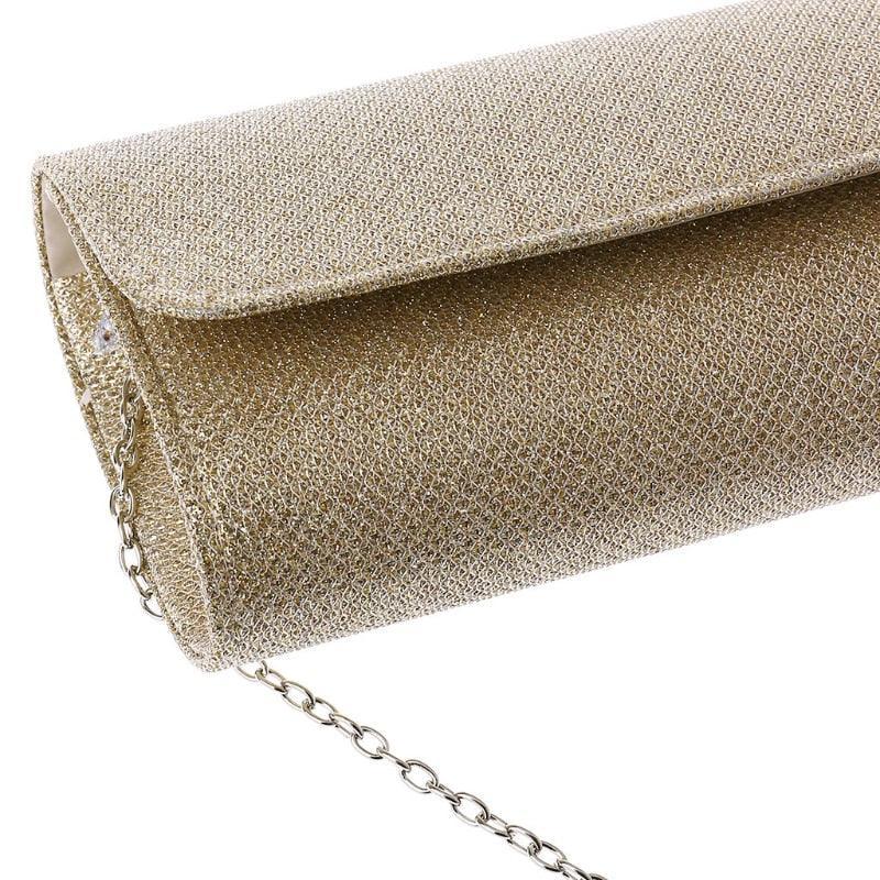 Ladies Handbag Wedding Luxury Chain Crossbody Bags Gold Silver Evening Party Clutch and Purse Female Carauana Store