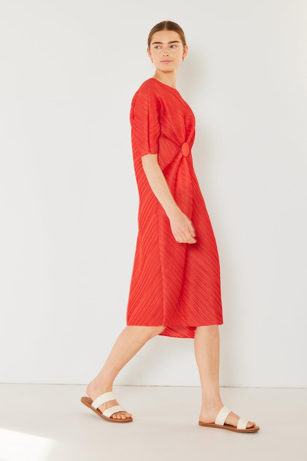 Marina West Swim Pleated Dolman Sleeve Dress Carauana Store