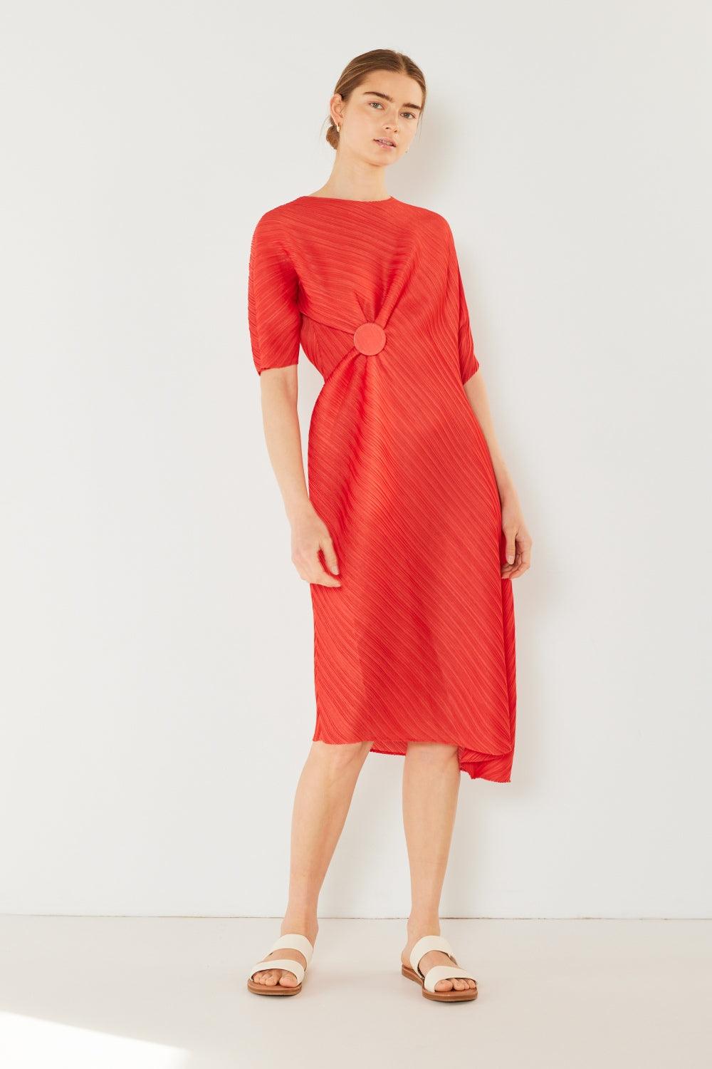 Marina West Swim Pleated Dolman Sleeve Dress Carauana Store