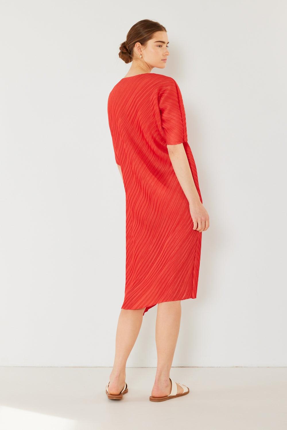 Marina West Swim Pleated Dolman Sleeve Dress Carauana Store