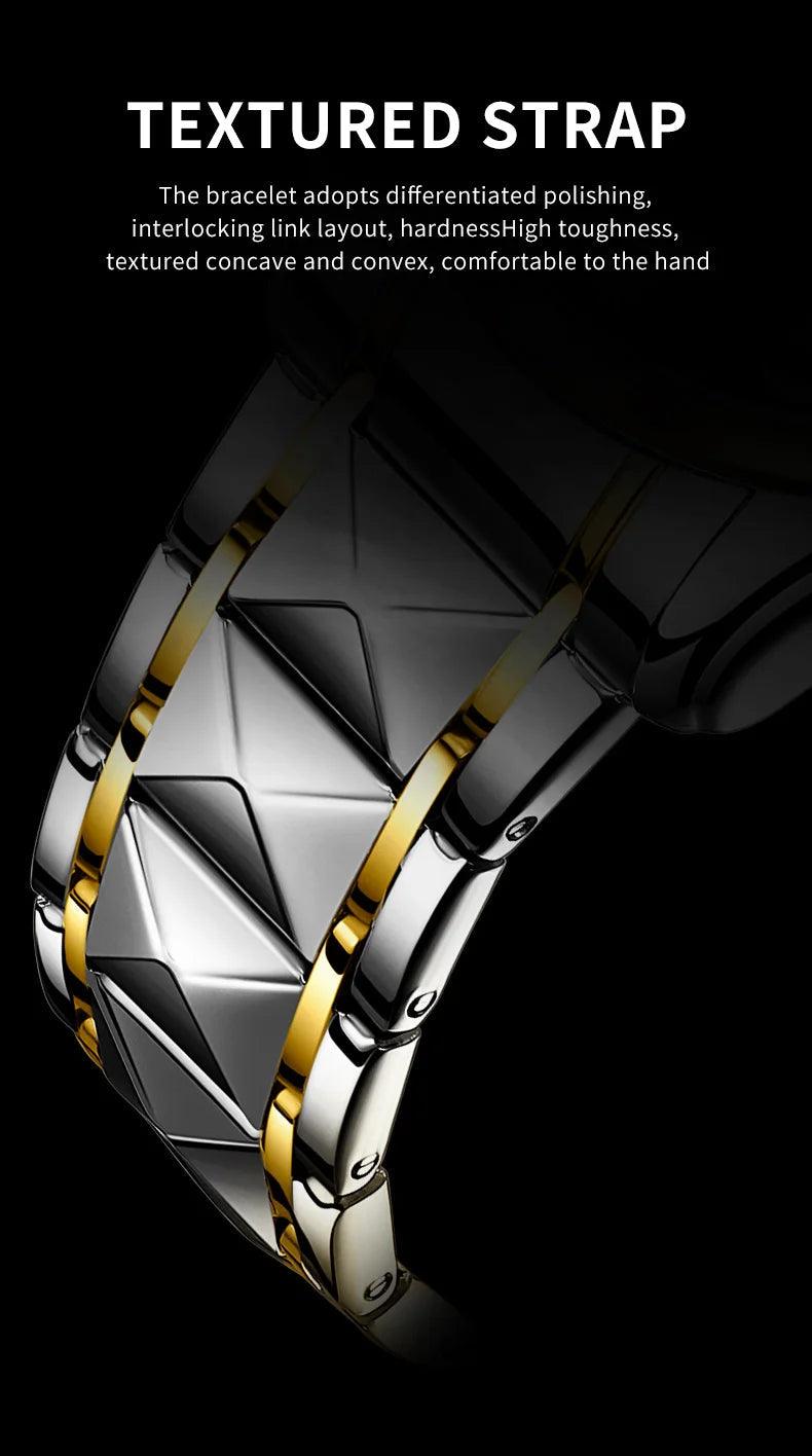 OLEVS Steel men's Quartz Watch | Sleek Business Style with Shock Resistance and Auto Date Feature Carauana Store