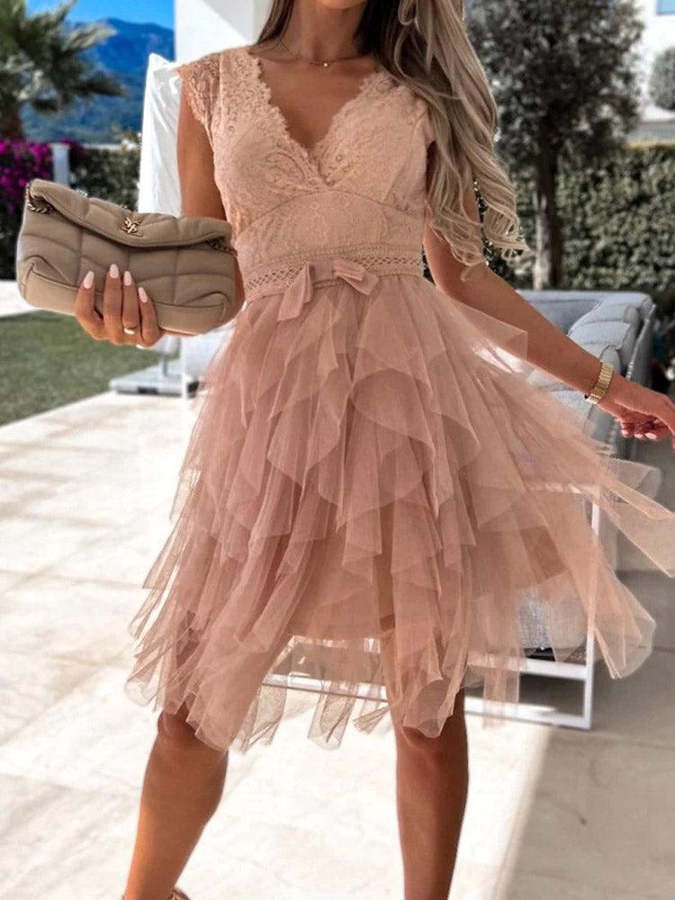 Party Dress Deep V-Neck Carauana Store