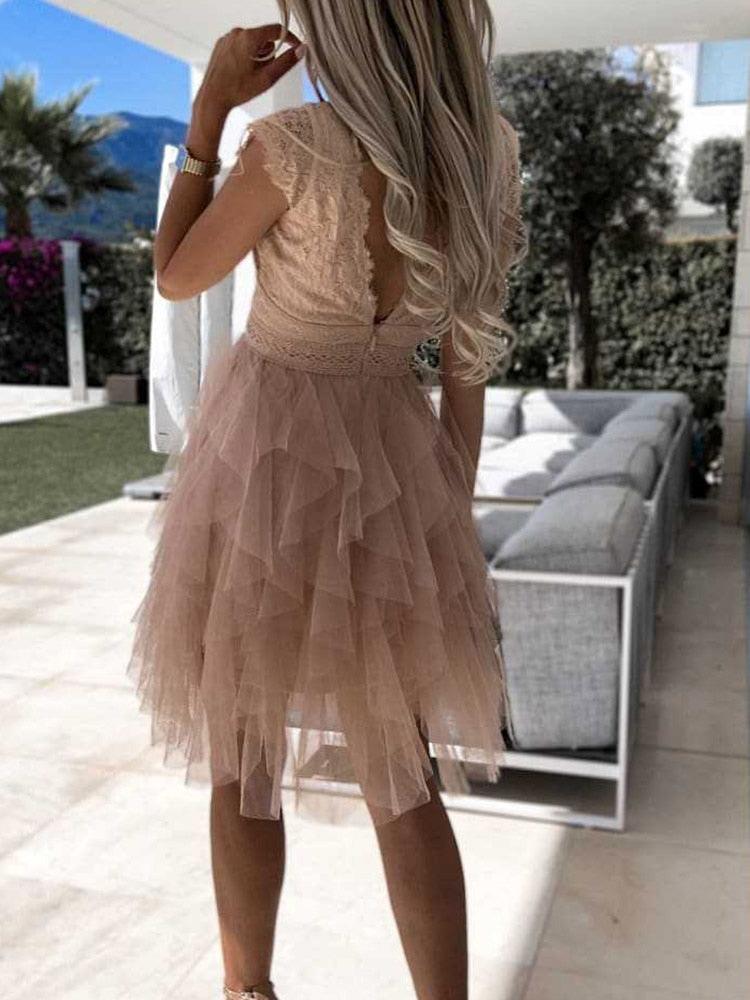 Party Dress Deep V-Neck Carauana Store