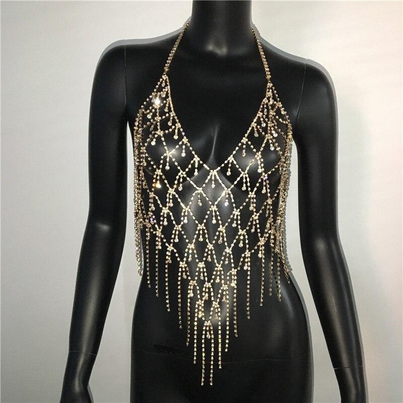 Sexy Clubwear Bling Rhinestone Party Carauana Store