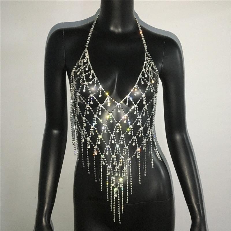 Sexy Clubwear Bling Rhinestone Party Carauana Store