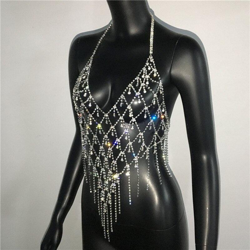 Sexy Clubwear Bling Rhinestone Party Carauana Store