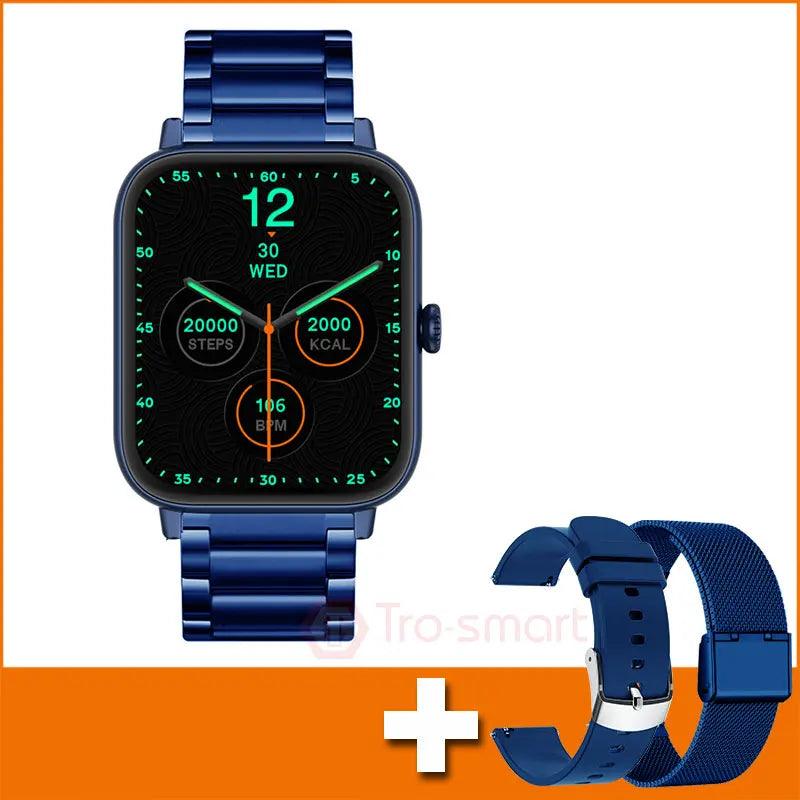 Trosmart Fusion: Where Fashion Meets Functionality in a Timeless Symphony|Smartwatch Golden For Android IOS Unisex Carauana Store