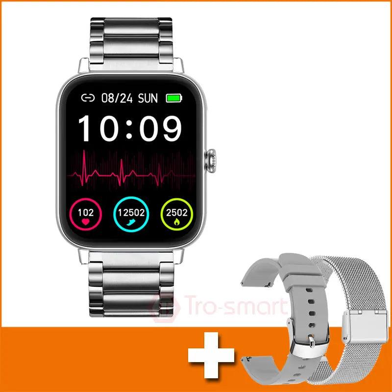 Trosmart Fusion: Where Fashion Meets Functionality in a Timeless Symphony|Smartwatch Golden For Android IOS Unisex Carauana Store