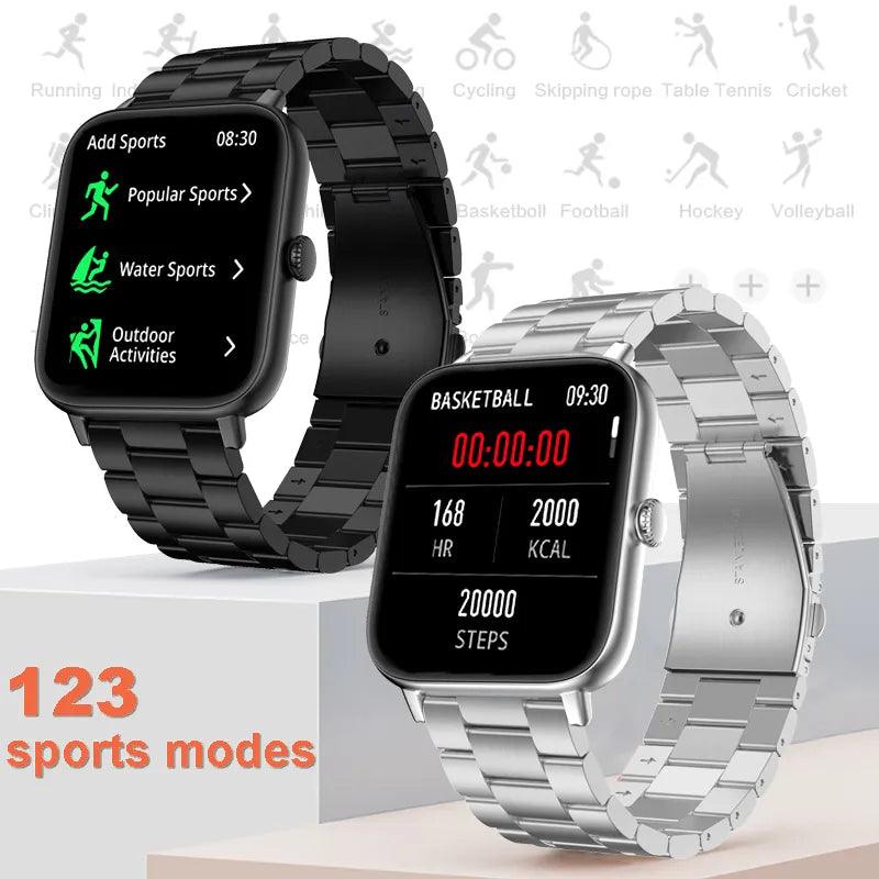 Trosmart Fusion: Where Fashion Meets Functionality in a Timeless Symphony|Smartwatch Golden For Android IOS Unisex Carauana Store