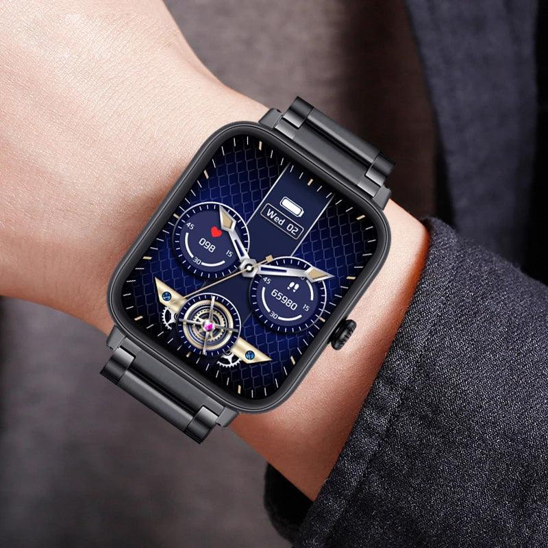 Trosmart Fusion: Where Fashion Meets Functionality in a Timeless Symphony|Smartwatch Golden For Android IOS Unisex Carauana Store