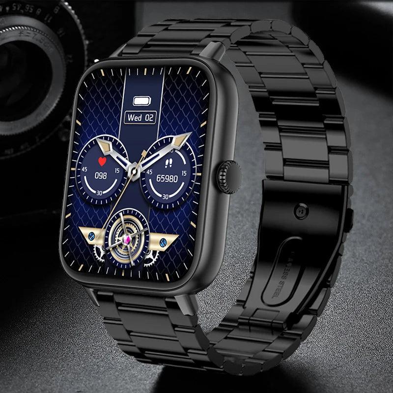 Trosmart Fusion: Where Fashion Meets Functionality in a Timeless Symphony|Smartwatch Golden For Android IOS Unisex Carauana Store