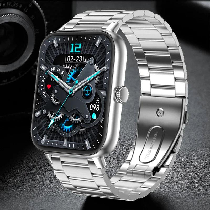 Trosmart Fusion: Where Fashion Meets Functionality in a Timeless Symphony|Smartwatch Golden For Android IOS Unisex Carauana Store