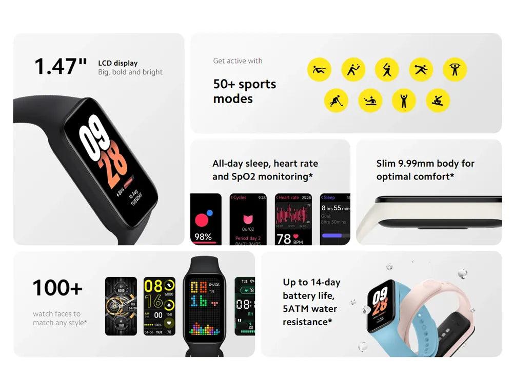 Xiaomi Smart Band 8 Active: Unveiling Your Journey's Rhythm Carauana Store