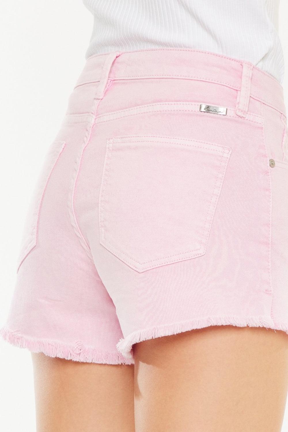 Kancan Raw Hem High Waist Denim Shorts Carauana Store