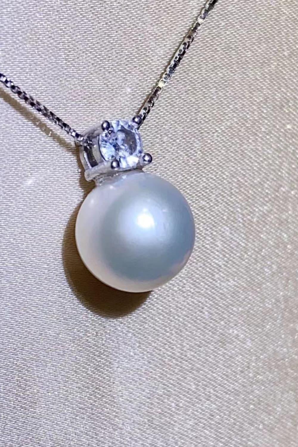 Freshwater Pearl 925 Sterling Silver Necklace Carauana Store