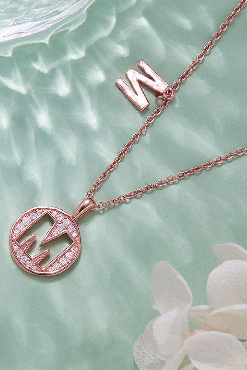 Adored Moissanite K to T Pendant Necklace Carauana Store