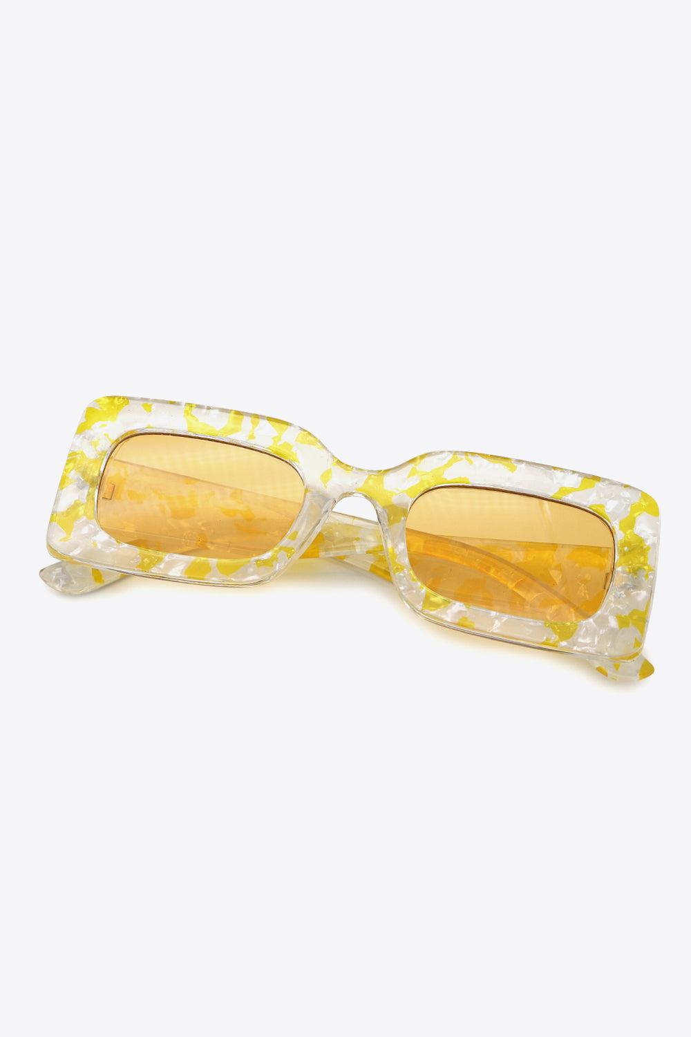 Tortoiseshell Rectangle Polycarbonate Sunglasses Carauana Store
