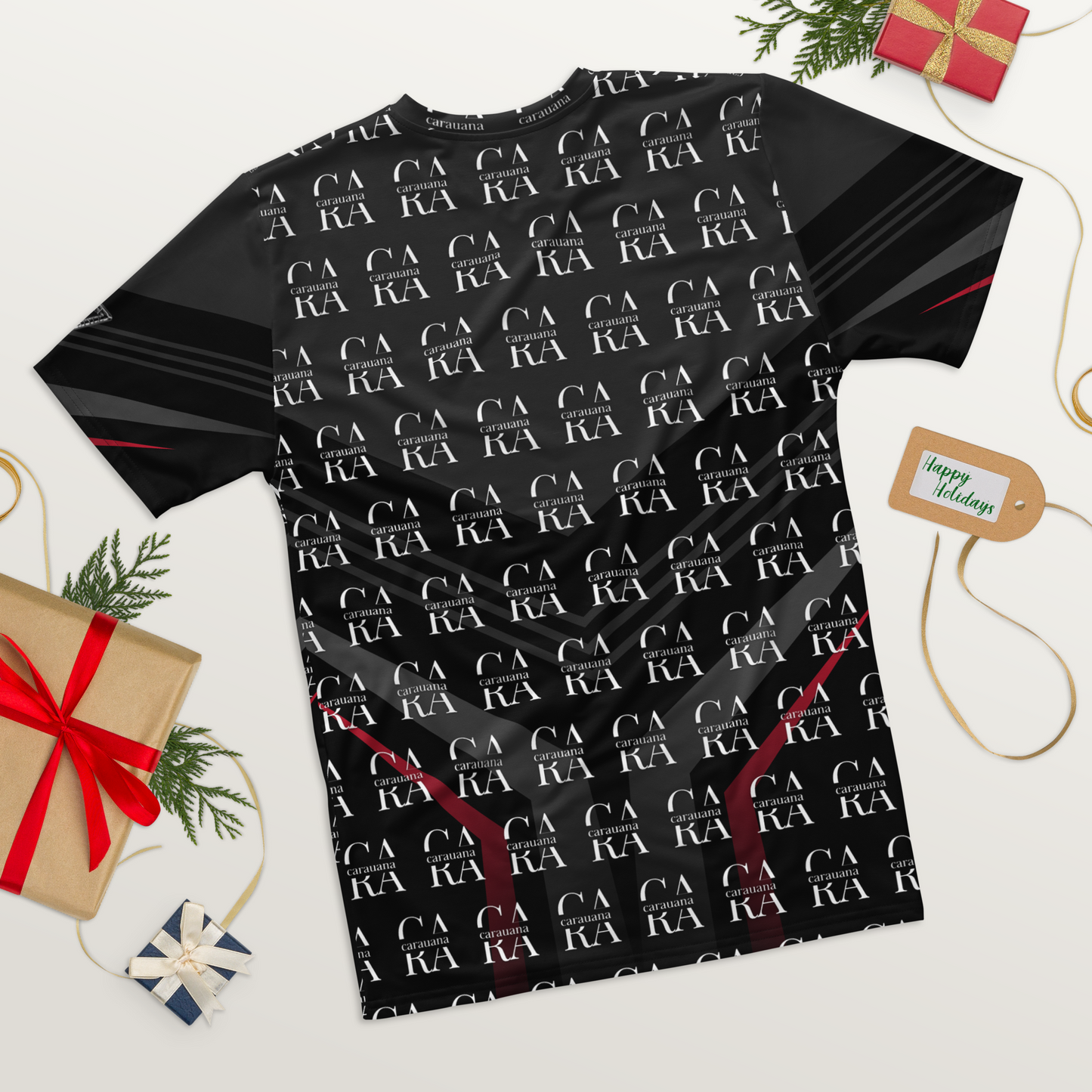 CaRaUaNa Men's t-shirt black Elegant