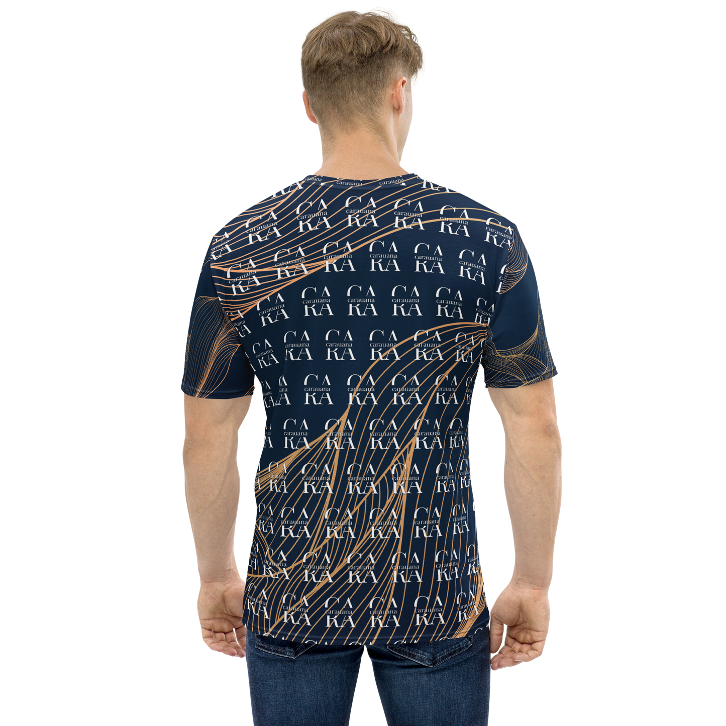 CaRaUaNa Men's t-shirt blue gold