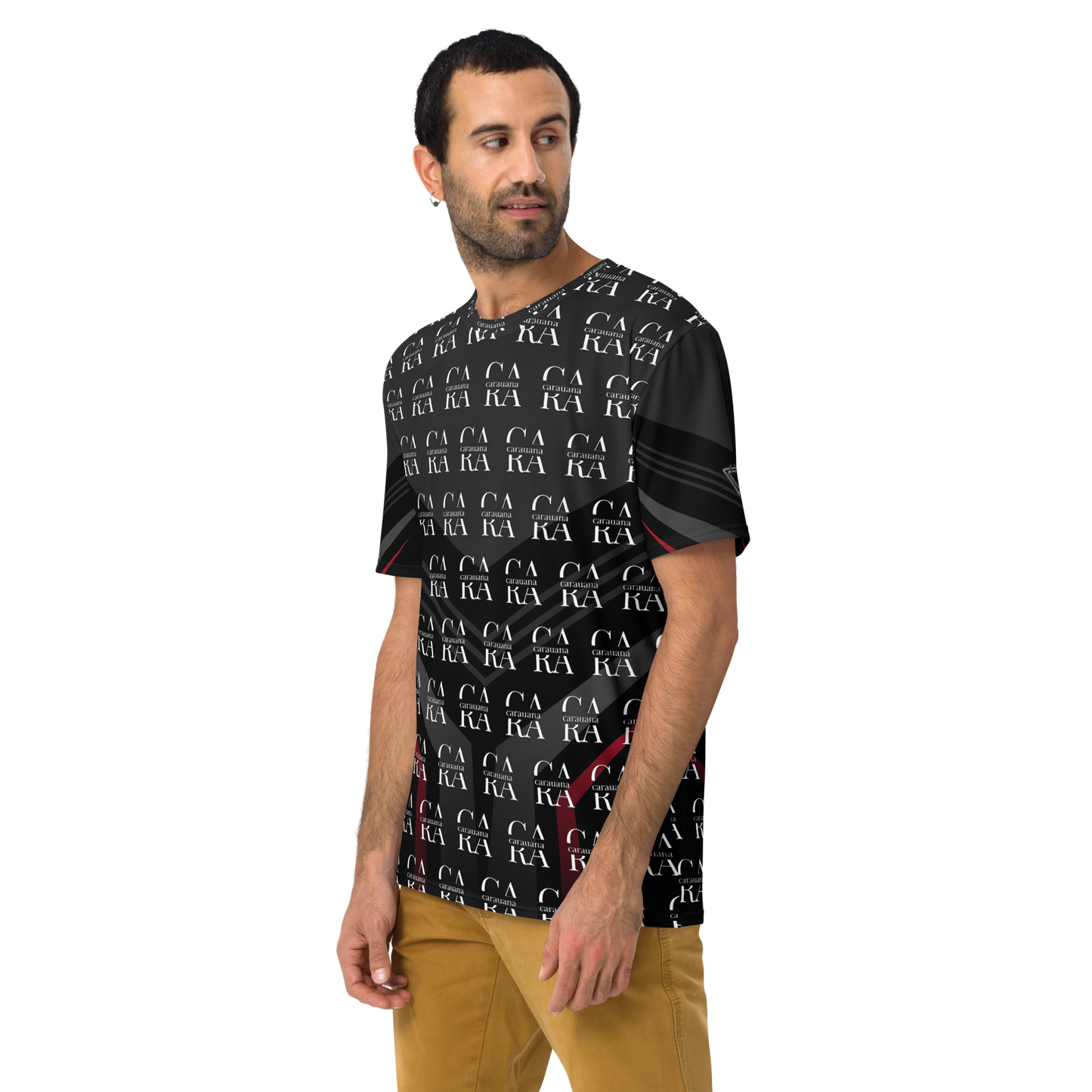 CaRaUaNa Men's t-shirt black Elegant