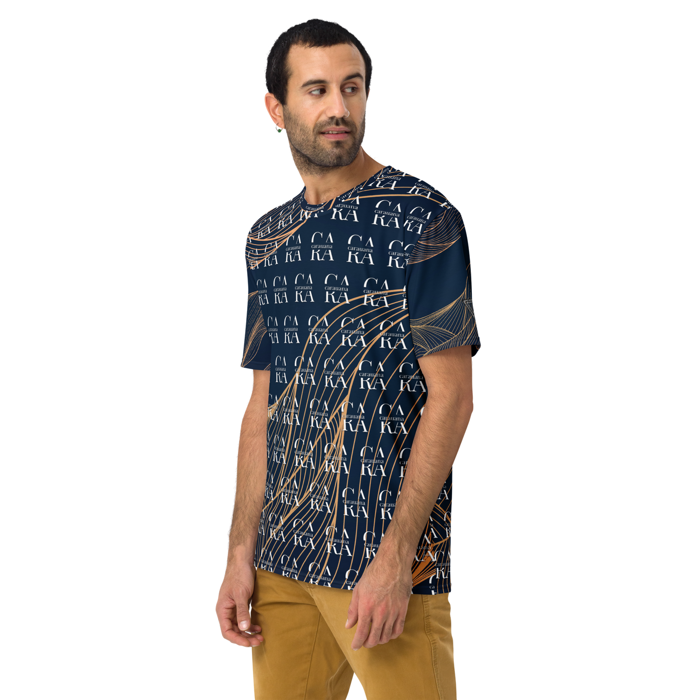 CaRaUaNa Men's t-shirt blue gold