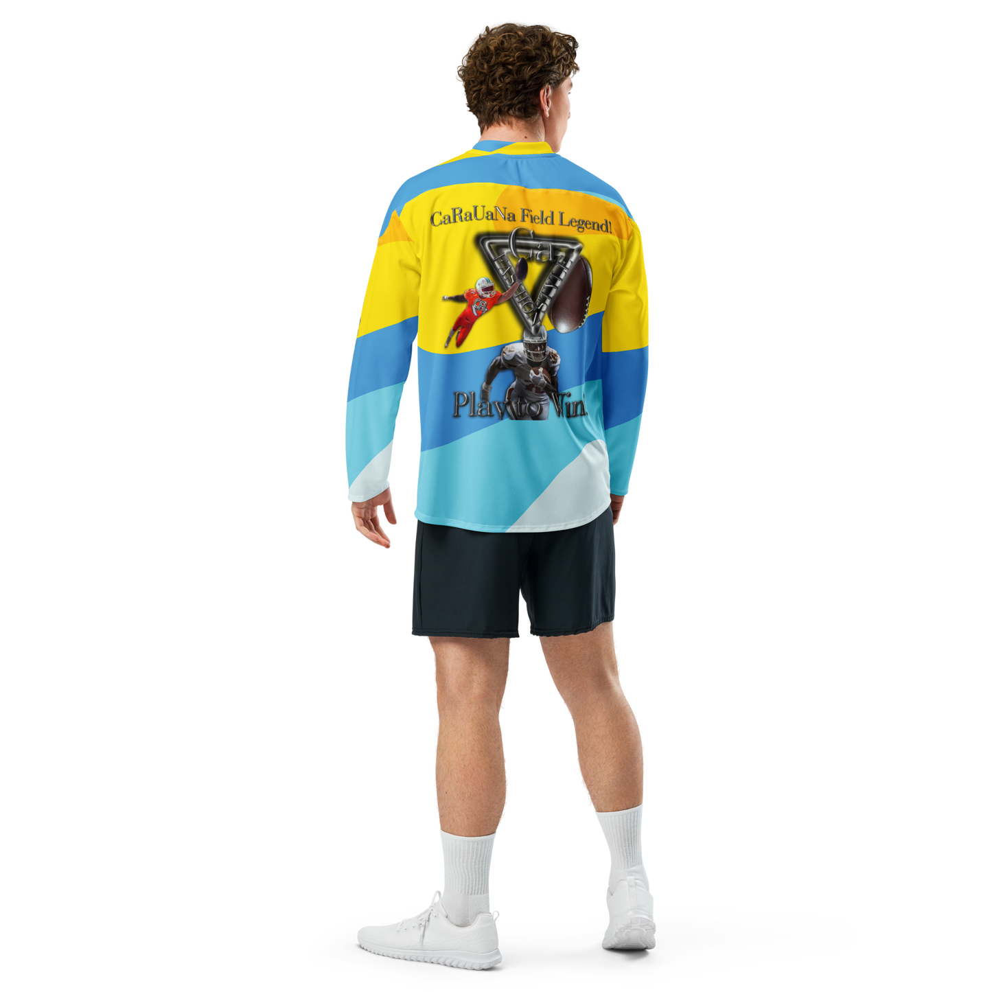 ๐ CaRaUaNa American Football Sweatshirt โ Yellow Edition Carauana Store