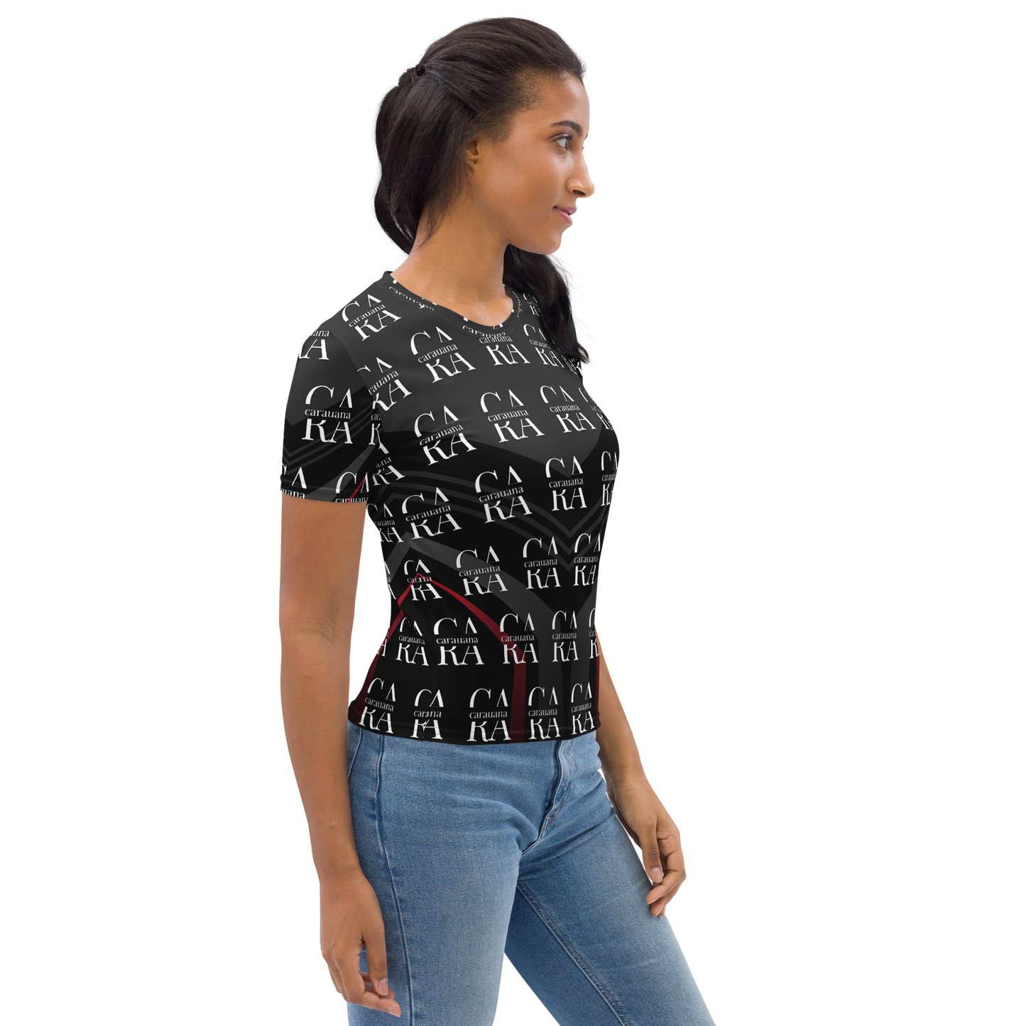 Women's T-shirt black Elegant Carauana Store