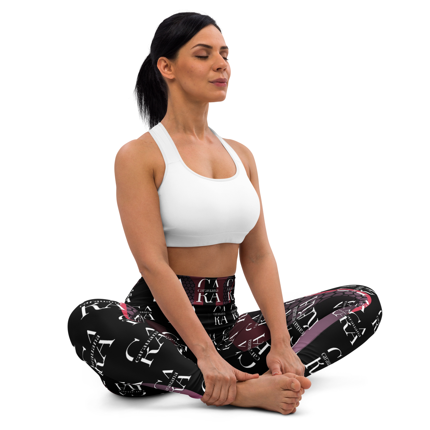CaRaUaNa Leggings SPORT black Pink Carauana Store
