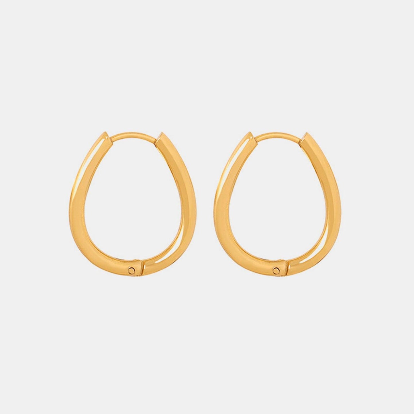 Titanium Steel Huggie Earrings Carauana Store