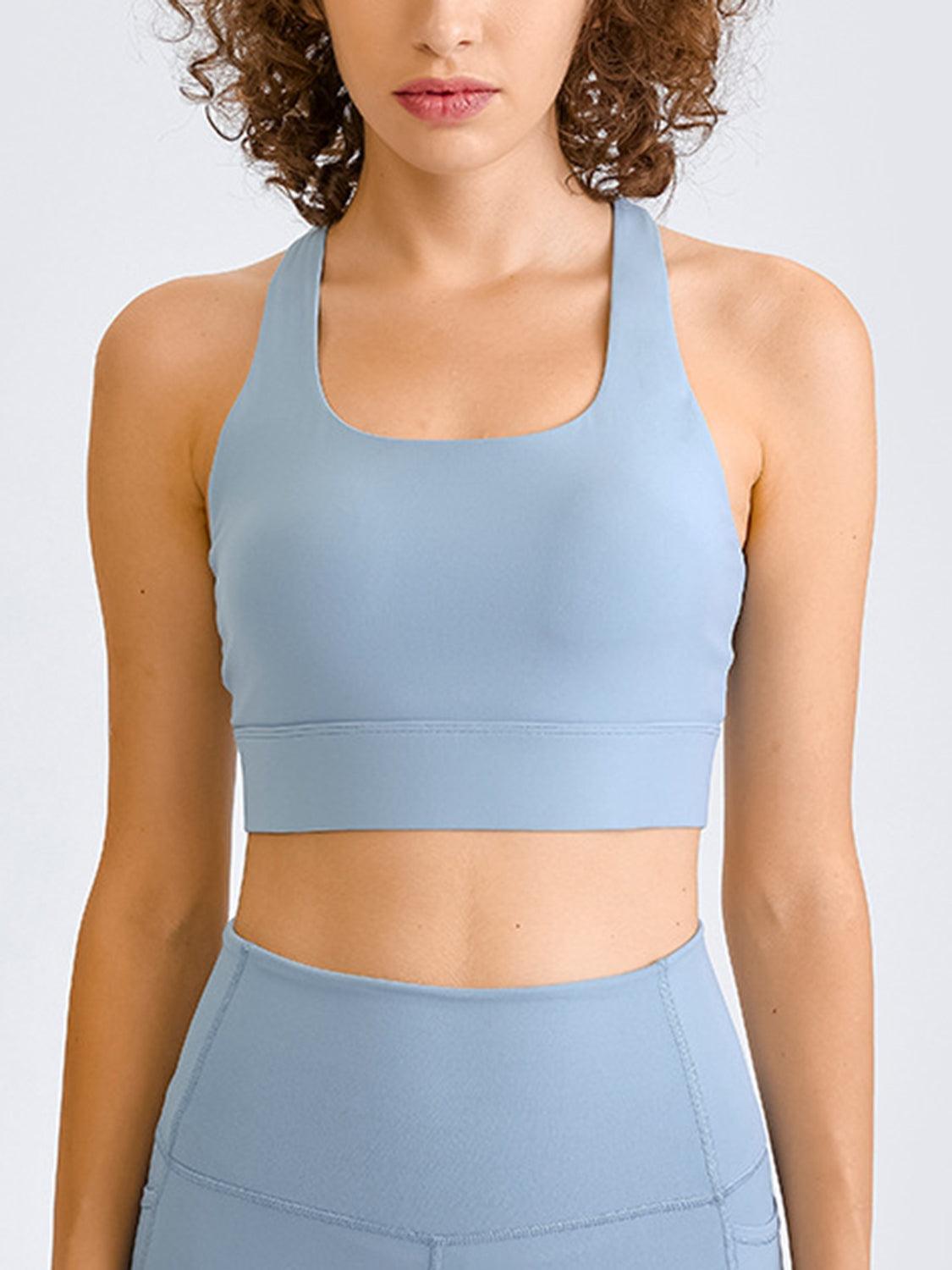 Double Take Square Neck Racerback Cropped Tank Carauana Store
