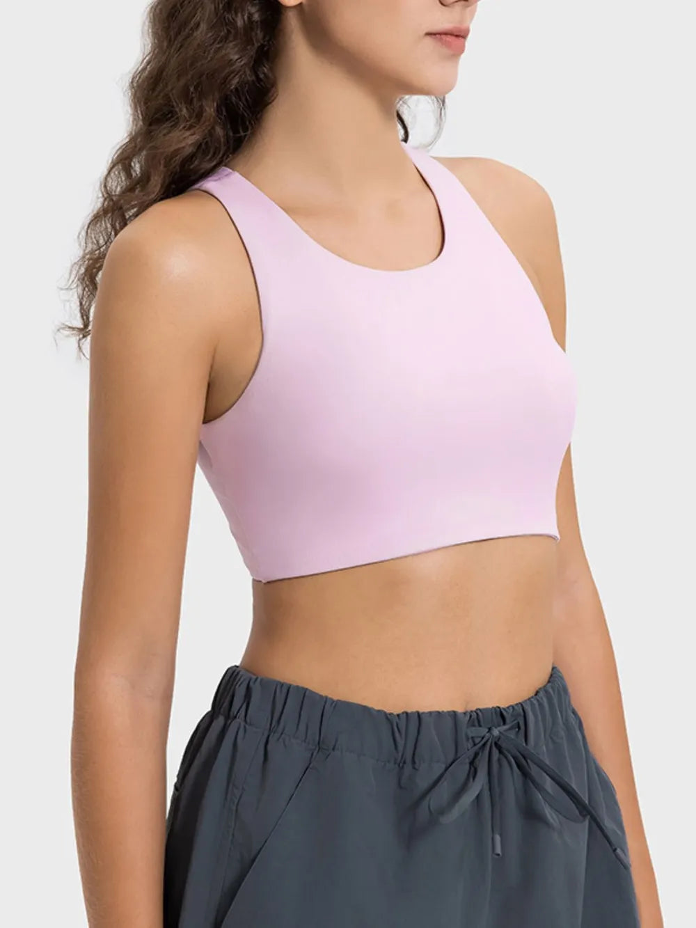 Millennia Cutout Round Neck Active Tank Carauana Store